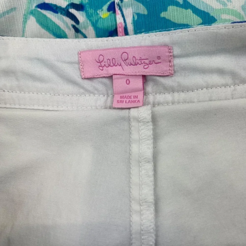 Lilly Pulitzer Colette Skort Holy Grail Hey Bay Bay Sailboat Blue Print Size 0 - Picture 4 of 10